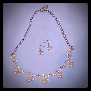 Necklace and earrings set/wedding set